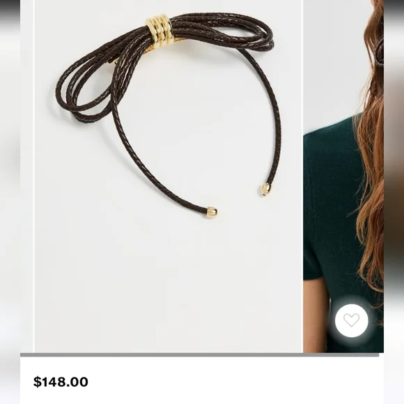 NWT Lelet NY Bently Braided Bow Hair Clip Barrette With Dust Bag - Picture 6 of 11